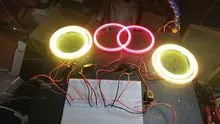 Headlight Lamp Halo-Rings Car Angel-Eyes 120mm Motorcycle 60mm Super-Bright 70mm 80mm