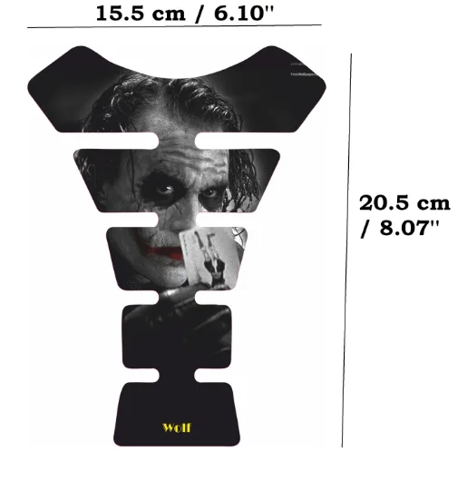 Autocollant de protection contre les gaz de moto, tampon précieux, autocollant 3D, Joker, Batman, cadeau de films, casque d'iode, budgétaire de carburant