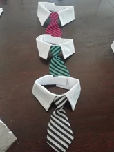 Pajarita a rayas para perro y gato, Collar ajustable para mascotas, corbata blanca para perro, y boda para fiesta, 2020