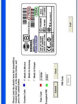 Однократный пин-код Immo для Nissan NATS 5 и 6 пин-кодов для расчета 20-значного нового BCM-кода для Nissan 350Z Almera Infinity