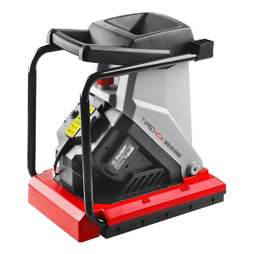 Измельчитель садовый ЗУБР ЗИЭ-40-2500 (2500 Вт; 4050 об/мин; режущие ножи; защита от перегрузки; колеса)