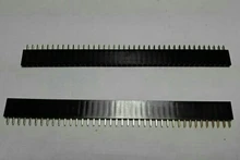 10 Uds 40 Pin 1x40 sola fila macho y hembra 2,54 conector de pines divisible de para Arduino negro