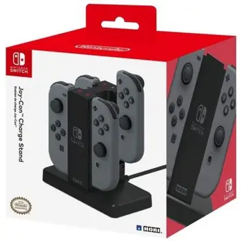 

CHARGING DOCK HORI CHARGE STAND FOR NINTENDO SWITCH-CHARGES UP TO 4 JOY-WIHT-STATUS LED CHARGING-OFFICIALLY LICENSED NINTENDO