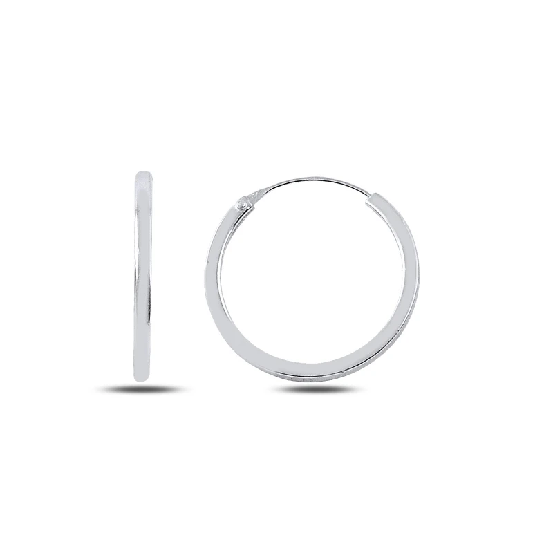 

Silver 925 Sterling 20mm Simple Ring Earrings