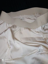 Pantalones de pierna ancha de satén para mujer, pantalón informal, holgado, de cintura alta, liso, Coreano elegante, para verano