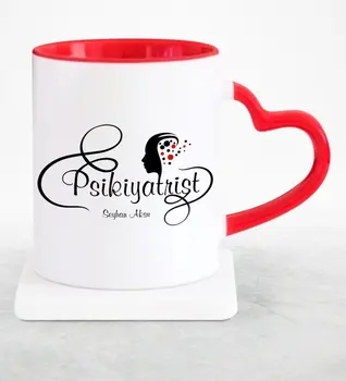 

Personalized Professional Psychiatrist Red Heart Mug Cup-1