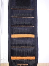 Geoeon-pulsera magnética multifunción de tela Oxford, bolsa de herramientas portátil, herramienta de muñeca para electricista, varias herramientas de fijación, D35