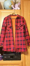 Plaid Shirt Tops Check Blouse Velvet Warm Long Winter Women's Blusas Female Full-Sleeve