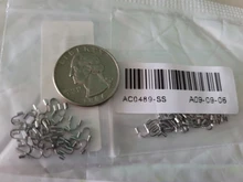 Protectores de alambre de 100x4mm, accesorios de forma de U, cierres, conector para fabricación de joyas, 4,5 unids/lote