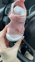 Verano niño Sandalias Zapatos de chica de bebé red monocolor de tela transpirable niños zapatillas de deporte infantil para niños chicas deporte sandalias SYJ035
