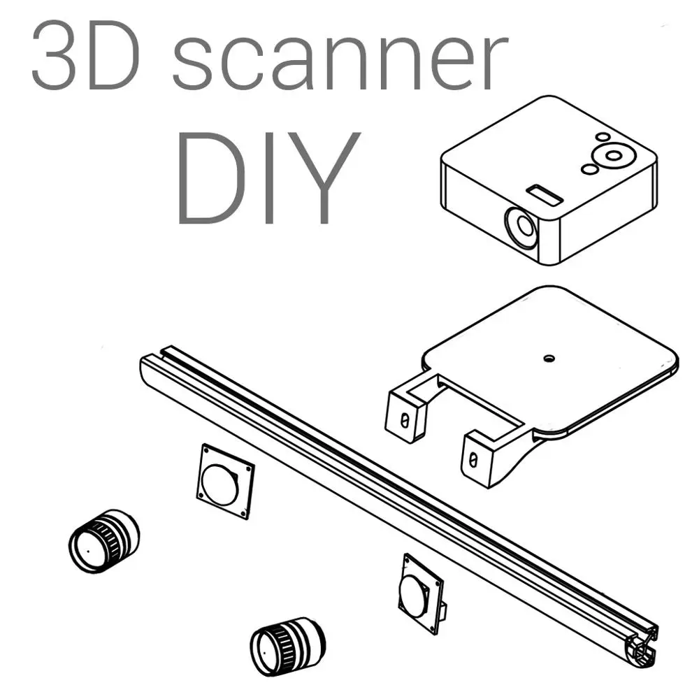 DIY набор 3D сканера RangeVision (ПО+калибровочные панели)|3D сканеры| |