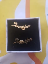 Pendientes personalizados con el nombre, par de pendientes, con cierre de tuerca, personalizados con el nombre, para mujeres