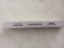 10 unids/lote papel de lija lima de uñas para uñas de gel 180/240 manicura profesional de pedicura de doble cara conjunto de limas de uñas herramientas