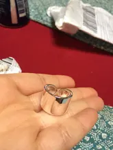 RYOUCUTE auténtica plata pura joyería de Color Simple coreano grande suave Anillos para las mujeres boda dedo anillo abierto Anillos Anelli