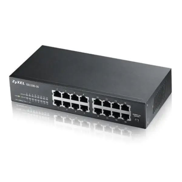 Коммутатор ZyXEL GS1100-16-EU01 16 p 100/1000 Мбит/с | Компьютеры и офис