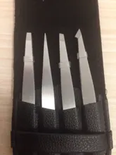 Pinzas antiestáticas de acero inoxidable para mantenimiento de cejas, herramientas de reparación de precisión Industrial, recta, 4 Uds.