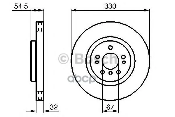 Тормозной Диск Передний 0986479269 Bosch арт. 0986479269