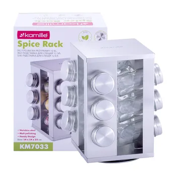 

Set of containers for spices on a rectangular stand Kamille, kml-7033