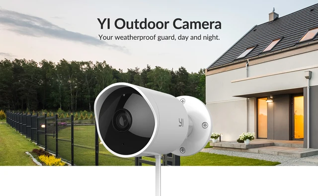 YI Outdoor Security Camera 1080P Cloud Storage Wifi 2.4G IP Cam  Weatherproof Infrared Night Vision Motion Detection CCTV