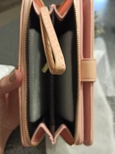 Cartera de cuero con cera de aceite para mujer, monedero de gran capacidad, con cremallera, bolso de mano largo, tarjetero, 2020