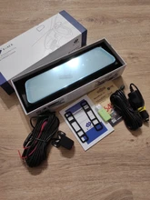 E-ACE 10 Inch Touch Car Dvr Streaming Media Mirror Dash Cam FHD 1080P Video Recorder