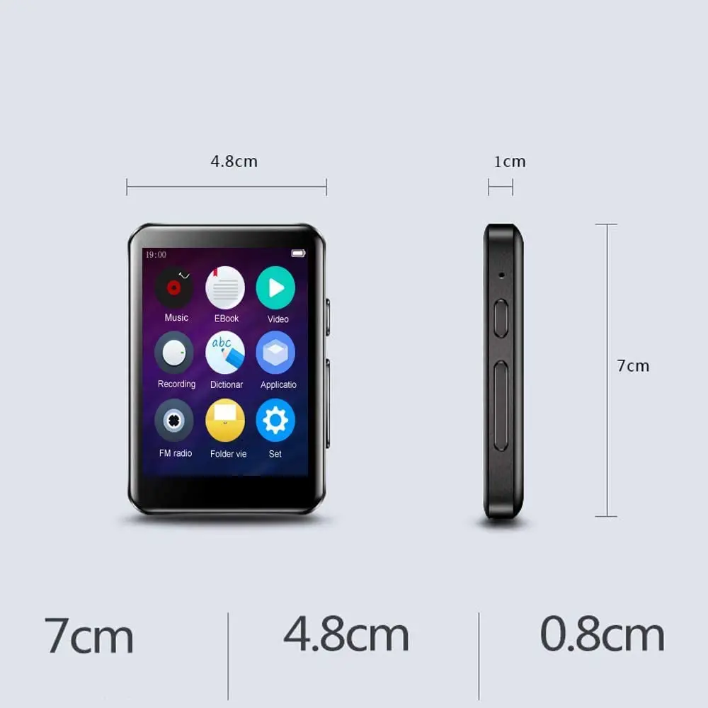 32GB MP3 Player with Bluetooth 2.4 inch Full Touch