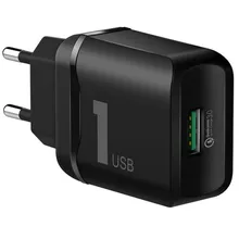 Зарядное устройство Rock Space T12 Single Port QC3.0 Travel Charger(Черный