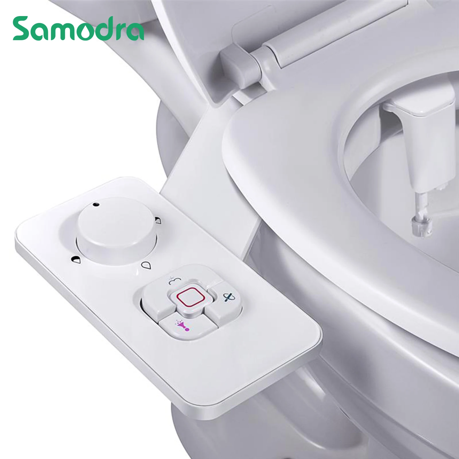 Samodra Non-Electric Bidet - Self Cleaning Dual Nozzle (Frontal and Rear  Wash) Fresh Water Bidet Toilet