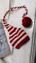 Sombrero de Navidad para bebé, gorra para recién nacido, disfraz de fotografía, mezcla de algodón, sombrero infantil de Navidad