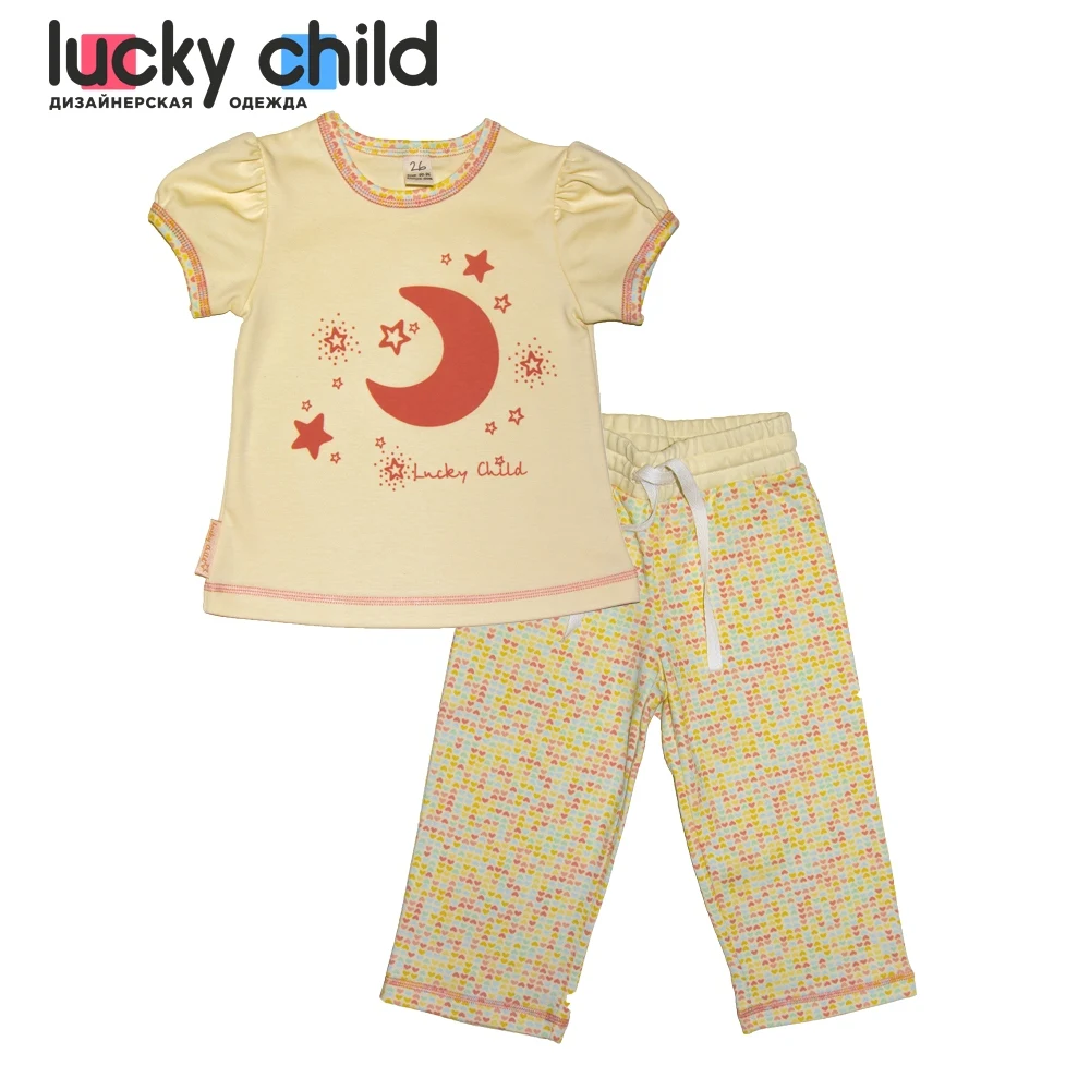 Пижама Lucky Child для девочек, арт. 12-402 [сделано в России, от 2-х дней]