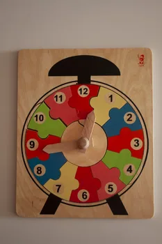 

Hot Sale 12pcs Of Wood Puzzle Baby Young Children Early Lessons Learned Intelligence Clock Puzzle Wooden Toys from Turkey