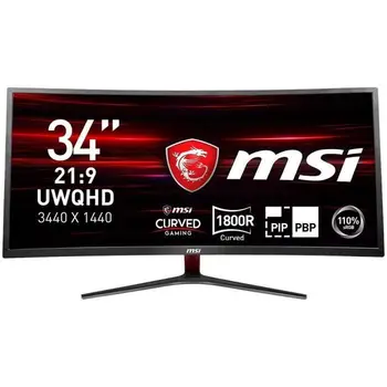 

MSI Optix MAG341CQ-Screen Curved Gamer 34 UWQHD - Panel GOES-8ms-100Hz - AMD freeSync