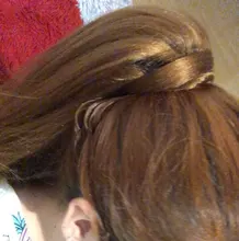HAIRRO-coleta de 22 pulgadas para mujer, coleta recta sintética Afro, extensión de cabello, Clips largos en la cola del cabello