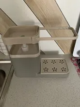 Soap-Dispenser Dish-Towel Storage-Holder Sponge-Pump Kitchen with Wipe Arrangement-Rack