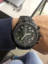 WWOOR Relojes hombres superior de la marca de lujo de negro deporte cronógrafo reloj hombre grande de moda reloj de pulsera de cuarzo Dial reloj Masculino 2021