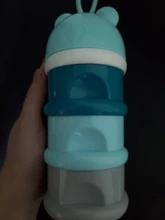 Caja de almacenamiento portátil para comida de bebé, contenedor de leche con dibujos animados de cereales esenciales, estilo Rana, 3 niveles