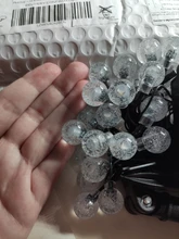 Crystal-Ball Fairy-Lights Led-String Solar-Lamp Christmas-Decor Power LEDS Garden Outdoor