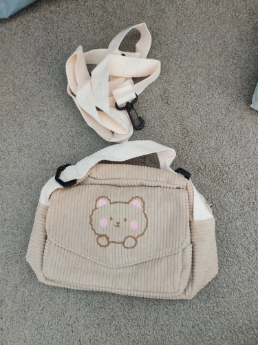 Cute Canvas Zipper Shoulder Bag