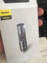 Baseus-adaptador de corriente FM para receptor de coche, Kit de Radio de 18W, reproductor MP3, USB, Aux, modulador inalámbrico de manos libres