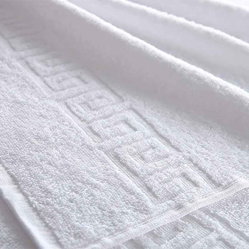 

IV Meander greek design terry bath towel 100% cotton , 2 sizes: 50x90cm 70x40cm , home texile bathroom white and grey colors sof