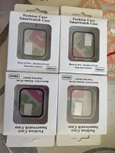 Funda + vidrio templado para Apple Watch, Protector de pantalla, funda de protección para iwatch Series 3 2 38/42mm, 40/44mm, 6 SE 5 4