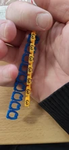 100/150pcs/lot Cable Markers Colourful C-Type Marker Number Tag Label For 2-3mm Wire
