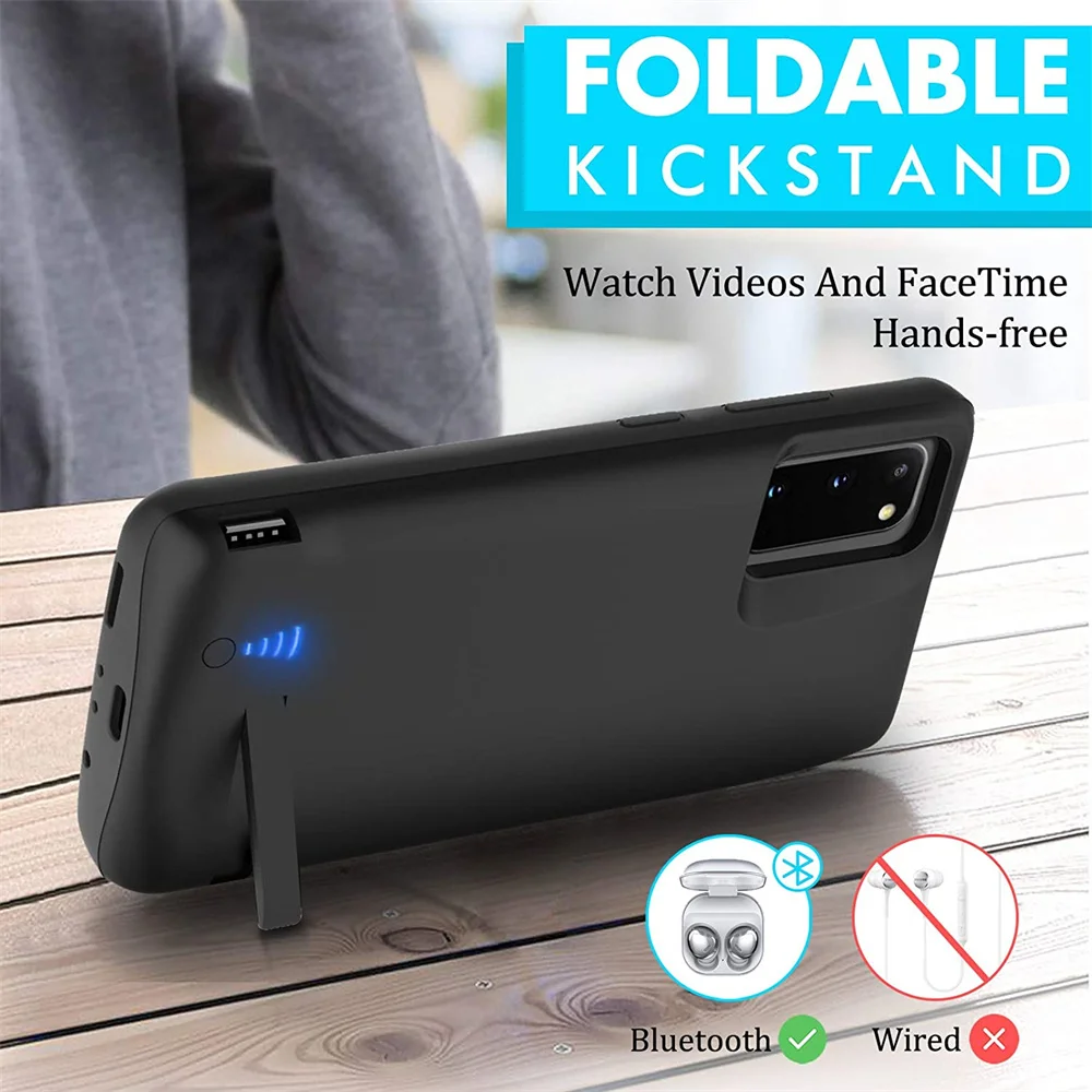 External Battery Charger Case For Samsung Galaxy S21 Ultra S21 Plus Charging Case Portable Mobile Phones Powerbank Charger Cover