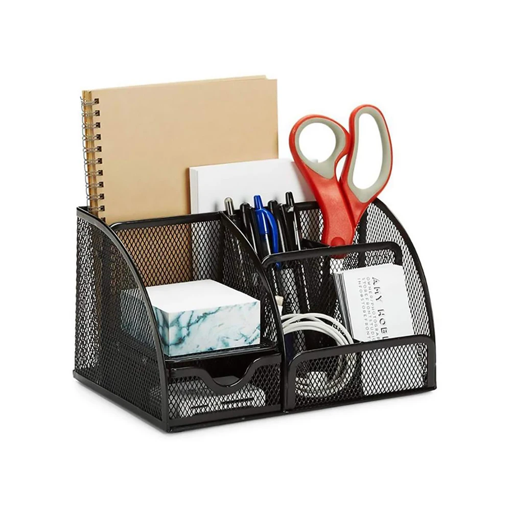 

Metal Pen Holder Desktop Pencil Holder Desk Pencil Cases Organizer Beauty Makeup Porte Stylo Estuche Escolar Papeleria Y Oficina