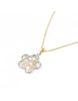

Pendant Gold Two Color with Flower Tulipan and circon