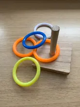 Ring Toy-Supplies Bird Parrot Intelligence Platform Chew-Toy Plastic Training Wood Pet-Develop