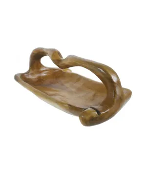 

Centerpiece in teak with handle irregular shape. Measures: 18x46x24 cm.