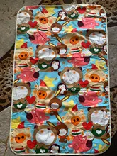 Alfombrilla de algodón impermeable para cambio de bebé, cubierta de juego de urinario, colchón para mascotas, 4 tamaños, dibujos animados