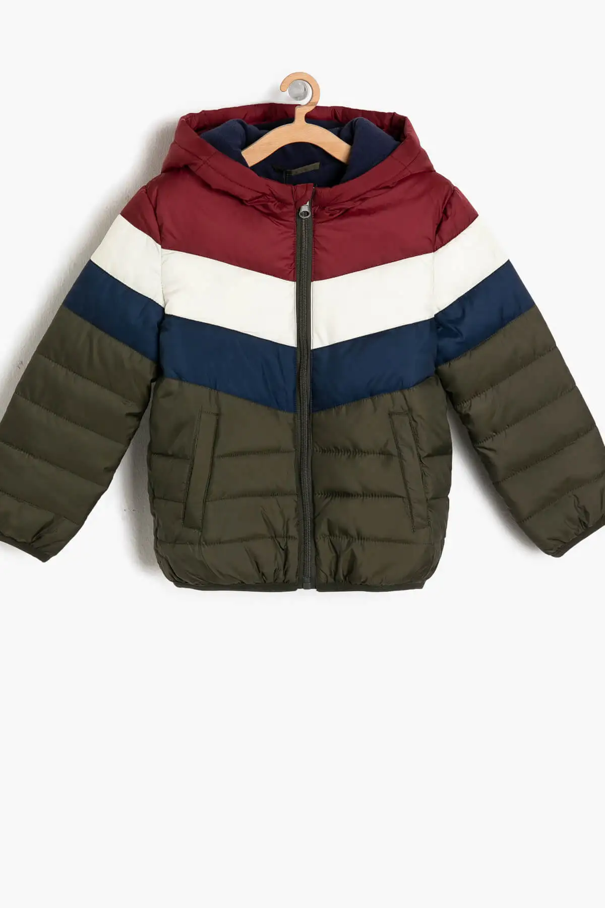 Koton Kids Navy Blue Stripe Male Child Jacket |