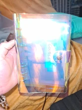 Carpeta con apariencia láser, organizador de cuaderno, libros, filofax, diario, bocetos o agenda escolar, accesorios y suministros de oficina, medidas A5 o A6